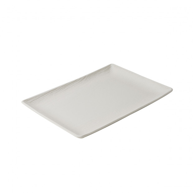 White ceramic rectangular plate